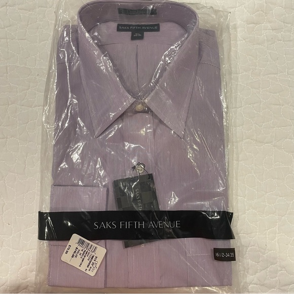 Saks Fifth Avenue Dress Shirt Sz 34/35